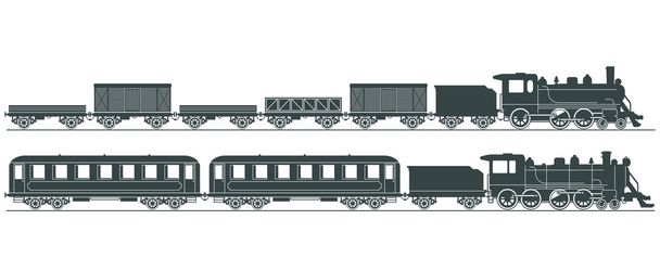 Парової залізниці
 - Вектор, зображення