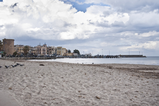 strand van mondello, palermo, Sicilië - Foto, afbeelding