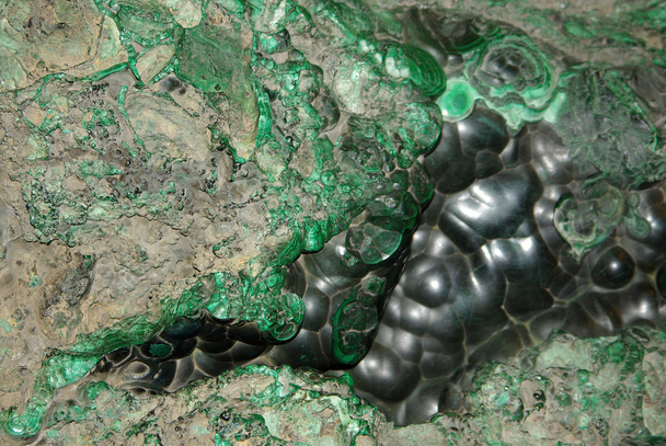 texture de malachite verte naturelle - Photo, image
