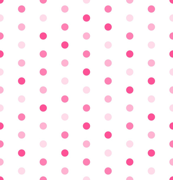 Pink polka dots - Vector, afbeelding