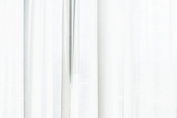 Weißes Vorhangfenster - Foto, Bild