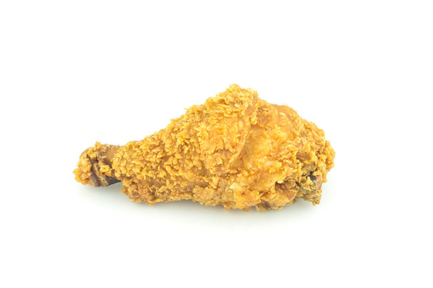 poulet frit chaud et croustillant isolé sur fond blanc
 - Photo, image