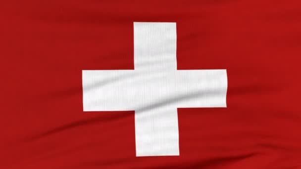 Sveitsin lippu liehuu tuulessa
 - Materiaali, video