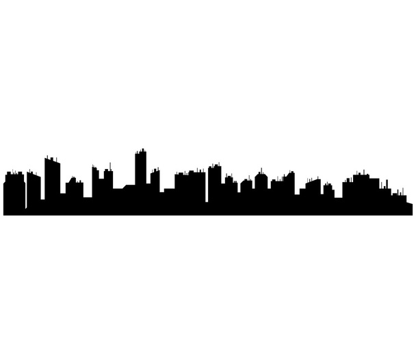 panoramę miasta na białym tle - Zdjęcie, obraz