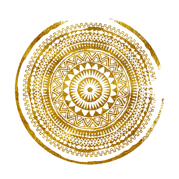 Mandala. Abstract round vector watercolor ornament - Vektor, obrázek