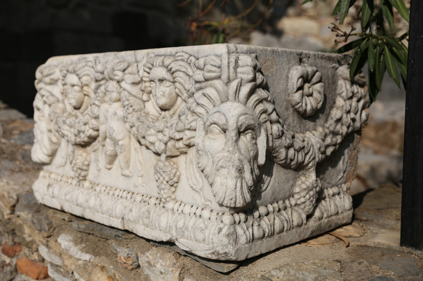 Sarcophagus in Bodrum Castle - Photo, Image
