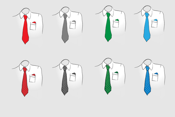 Shirt and tie - Vetor, Imagem