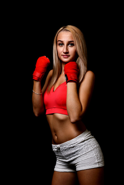 sexy boxer girl - Foto, Bild