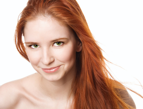 Young smiling redhead - Foto, imagen