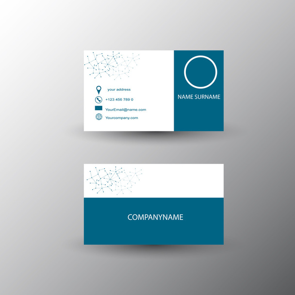 Business card, vector design - Vector, Image