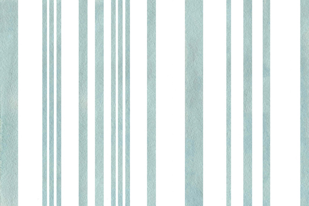 Watercolor blue striped background. - Photo, Image