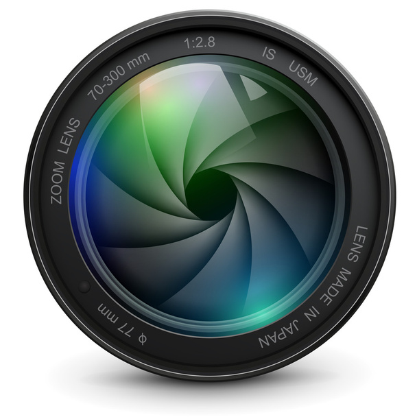 Camera lens - Vector, afbeelding