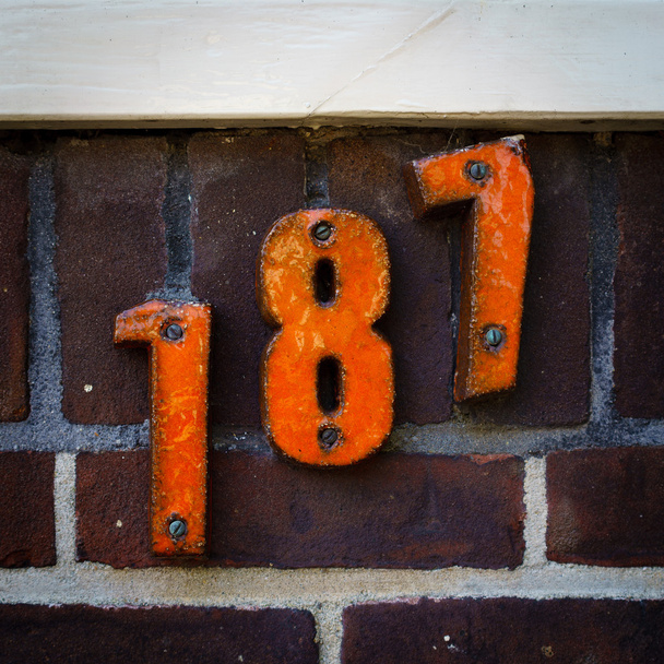 家の番号 187 - 写真・画像