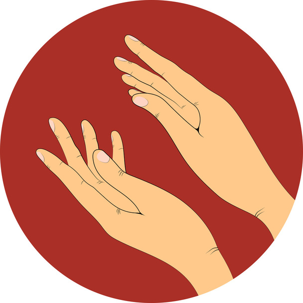 hands, vector illustration. Applause - Vector, Image