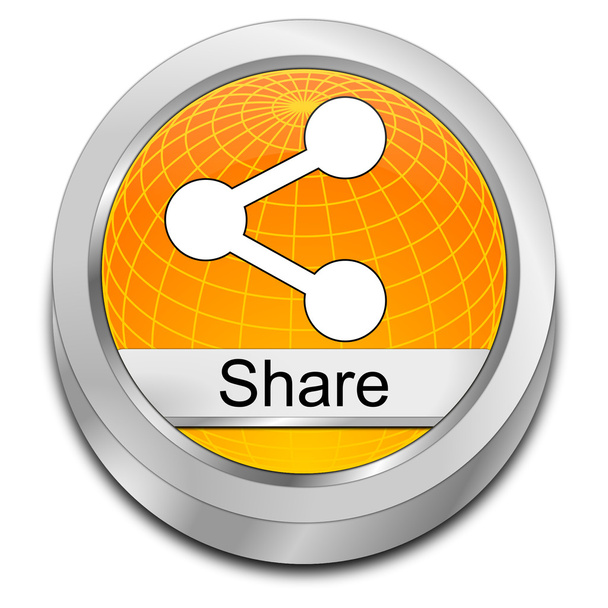 Кнопка Share - 3D иллюстрация
 - Фото, изображение