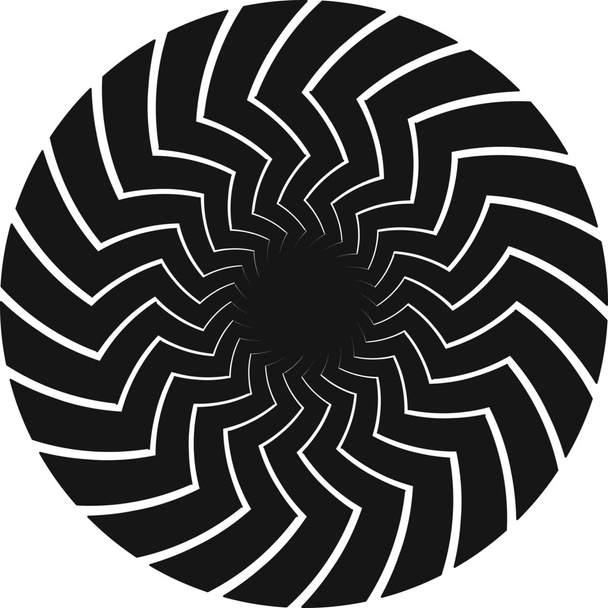 Espiral remolino radial patrón fondo
. - Vector, imagen