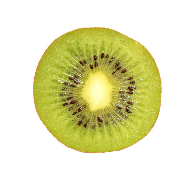 Slice of kiwi isolated on white - Zdjęcie, obraz