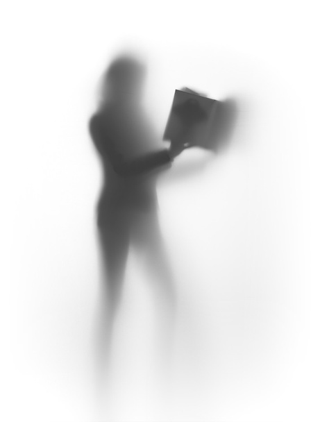 Book reader woman abstract - Foto, Bild