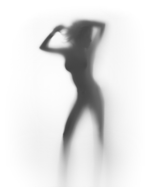 Sexy woman dancer silhouette - Foto, afbeelding
