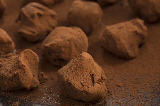 Chocolate truffles background - Foto, immagini