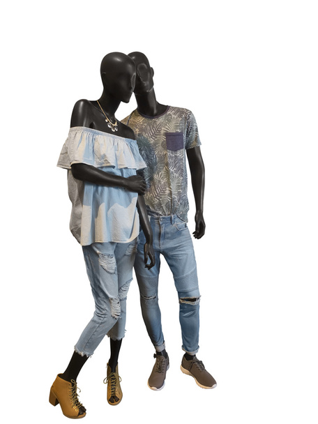 Two mannequins dressed in casual clothes. - Φωτογραφία, εικόνα