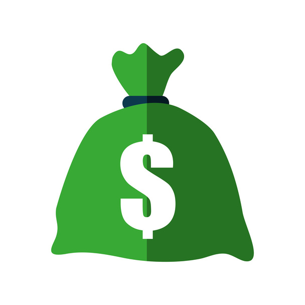 money bag financial item icon. Vector graphic - Vector, Image