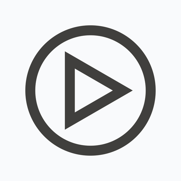 Play icon. Audio or Video player sign. - Vector, Image
