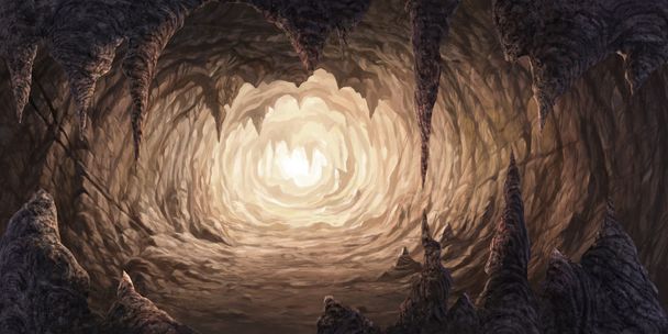 Κρεμαστά βράχια στο εσωτερικό του σπηλαίου - Φωτογραφία, εικόνα