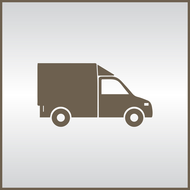 ikona webové nákladního automobilu. vektor - Vektor, obrázek