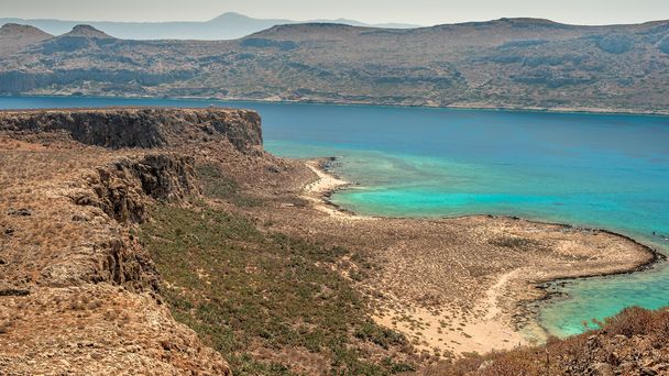 Crete, Greece: Gramvousa island and Balos Lagoon - Photo, Image