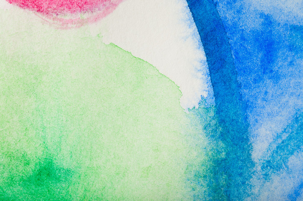 Red, green, blue watercolor background - 写真・画像