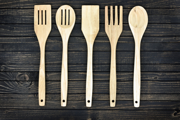 Kitchen utensils on table - Φωτογραφία, εικόνα