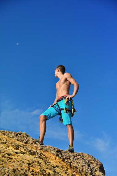 athletic climber man - Photo, image