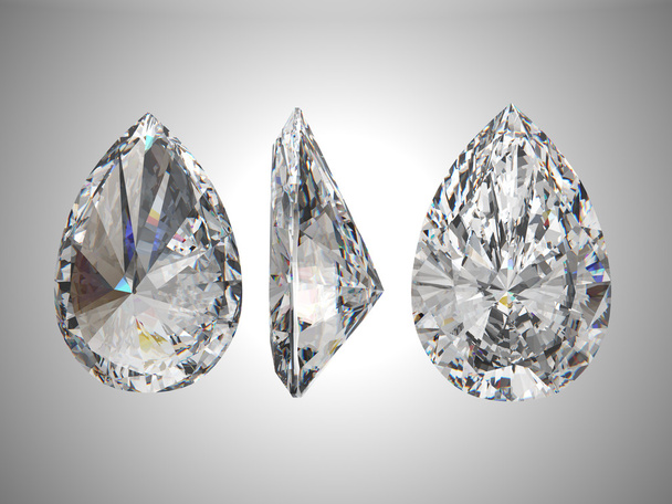Tre viste di pera diamante
 - Foto, immagini