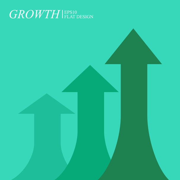 Economic growth chart - Vector, Image