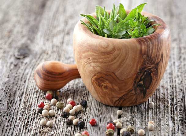 Spices and herbs in closeup - Valokuva, kuva
