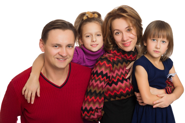 Happy parents with children - Valokuva, kuva