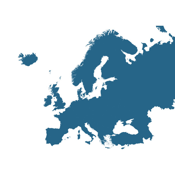 детальна векторна карта Європи
 - Вектор, зображення