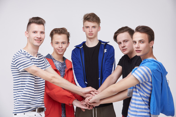 Young men in tracksuits together - Foto, afbeelding