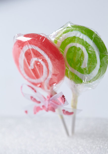 Sweet candies on sticks  - Zdjęcie, obraz