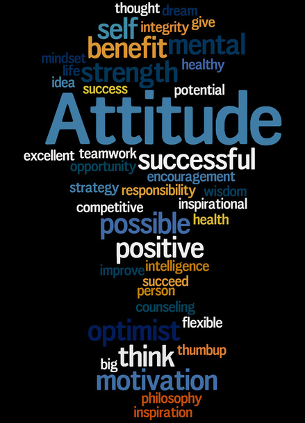 Attitude, word cloud concept 5 - Photo, Image