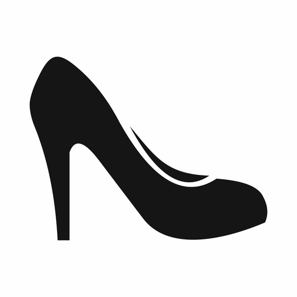 Women shoe with heels icon, simple style - ベクター画像