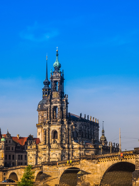 Dresden Hofkirche HDR - Foto, afbeelding