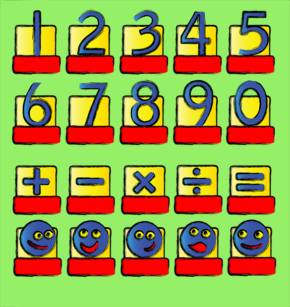 números - Vector, Imagen