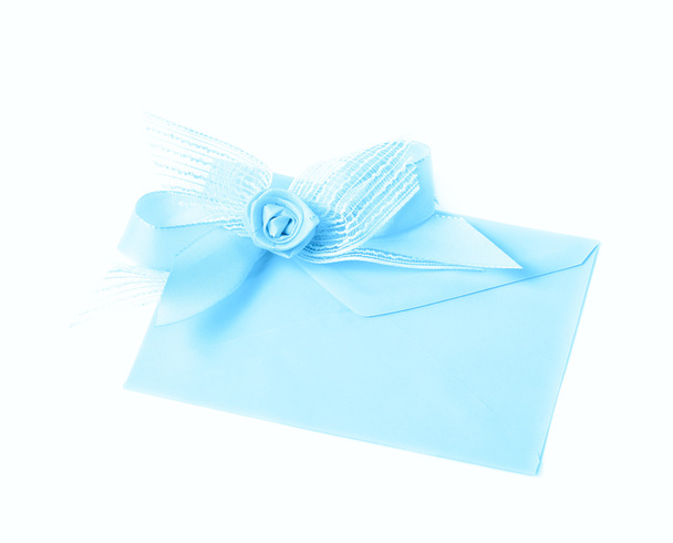 Paper envelope decorated with the bow - Fotoğraf, Görsel