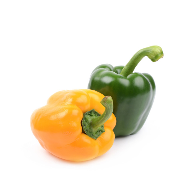 Two peppers isolated - Фото, изображение