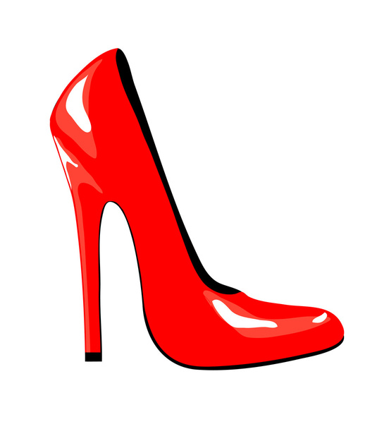 Red shoe - Vektor, Bild