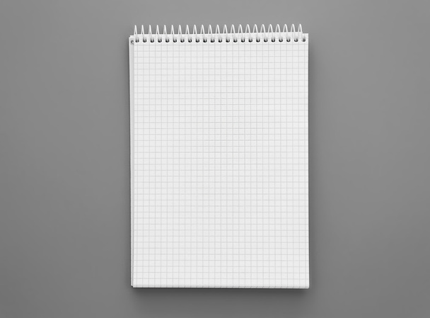 Blank white notebook - Valokuva, kuva