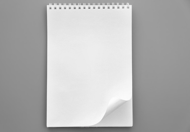 Blank white notebook - Valokuva, kuva