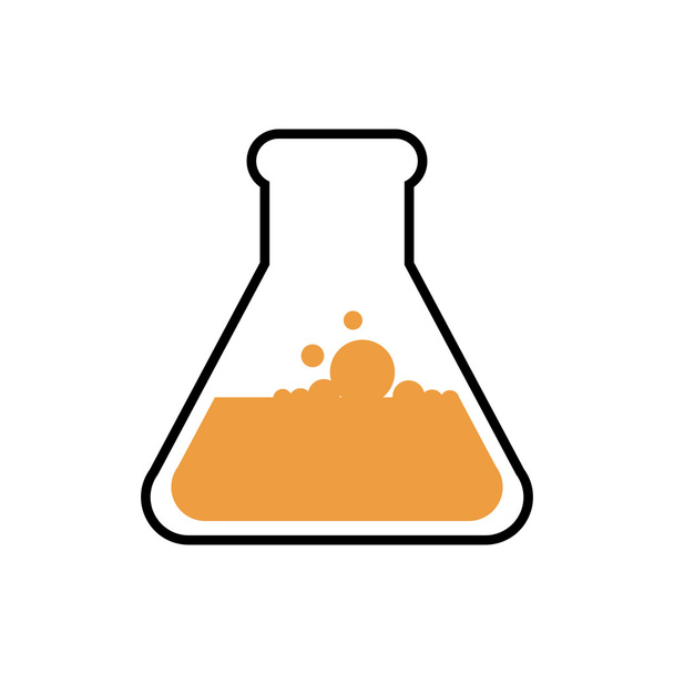 lombik laboratóriumi tudomány ikonra. Vektorgrafikus - Vektor, kép